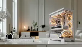 MODECOM kompiuterio korpusas VOLCANO STELLAR PLUS MIDI Balta