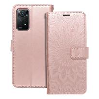 MEZZO knygų dėklas XIAOMI Redmi Note 11 Pro / 11 Pro 5G mandala rožinė auksinė