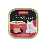 Animonda Vom Feinsten Adult Mildes Menü visavertis šlapias pašaras suaugusioms katėms, kalakutiena ir pomidorai, paštetas, 100g