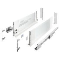 Stalčius AXIS PRO vidutinis C1 su švelnaus st. funkcija su stiklu baltas 300mm