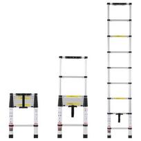 Teleskopinės kopėčios 8,5 ft su vieno mygtuko įtraukimu