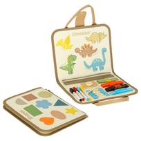 KIK montessori sensorinis manipuliacinis lagaminėlis, dinozaurai