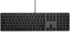 Klawiatura LMP USB numeric Windows Keyboard KB-3421, 110 keys, 2x USB, aluminum, Windows OS, space gray - French | 25095 | 7640113437640
