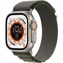APPLE Watch Ultra GPS + Cellular, 49mm Titanium with Green Alpine Loop - Small sportinis laikrodis MNHJ3EL/A