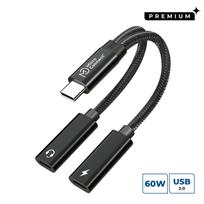 MicroConnect Premium USB-C to USB-C PD and  USB-C Female Adapter, Black