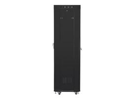 Lanberg | Rack cabinet 19" free-standing 42U/600x600 (flat pack) with glass door lCD V2 | FF01-6642-12BL | Black|FF01-6642-12BL