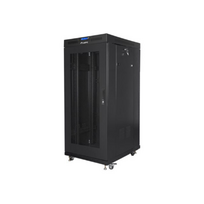 Lanberg | Rack cabinet 19" free-standing 27U/600x600 (flat pack) with mesh door, LCD | FF01-6627-23BL | Black|FF01-6627-23BL