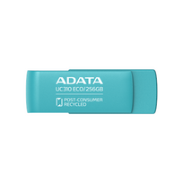 ADATA | USB Flash Drive | UC310 ECO | 256GB | USB 3.2 Gen1 | Green|UC310E-256G-RGN