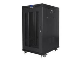 Lanberg | Rack cabinet 19" free-standing 22U/800x1000 (flat pack) with mesh door | FF01-8022-23BL | Black|FF01-8022-23BL