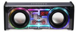 Permatoma bluetooth kolonėlė STREETZ su TWS ir LED šviesos efektais / 6612078 / S310-BLK|S310-BLK