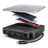 AXAGON USB-C 10Gbps UFO 9in1 Hub | HMC-UFO|HMC-UFO