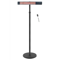 TunaBone Electric Standing Patio Heater, Single carbon golden tube | TB2580ST-01 | Patio heater | 2500 W | Black|TB2580ST-01