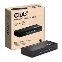 I/O VIDEO SPLITTER HDMI 4PORT/4K 120HZ CSV-1385 CLUB3D|CSV-1385