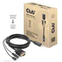 CABLE HDMI TO VGA 2M/M/M CAC-1712 CLUB3D|CAC-1712