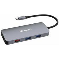 Verbatim USB-C Pro Multiport Hub 9 Port CMH-09 (HDMI | RJ45 | 2 x USB-C | USB-A 3.2 Gen2 | 2 x USB-A 3.2 Gen1 | SD | microSD) | 32152