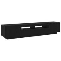 vidaXL TV spintelių komplektas 2 pcs Juoda 200 x 35 x 40 cm