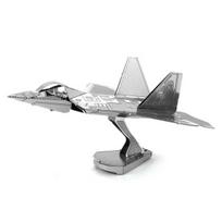 Metal Earth metalo Žemė F-22 Raptor metalinis 3D modelis, 9 x 7,1 x 5,3 cm