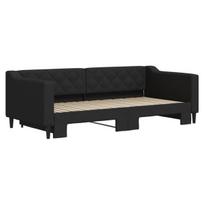 Sofa-lova vidaXL, 90x190 cm, juoda