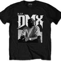 DMX Men's R.I.P. Slim Fit T-Shirt Medium Black S juoda