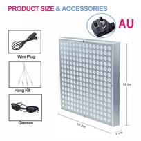 NAUJAS 45W 660nm 850nm LED Raudonos Šviesos Skydelis Artimųjų Infraraudonųjų Spindulių Odos Atjauninimas Visam Kūnui Veidui Namų Naudojimui Nešiojamas Lengvas Valdymas AU Plug sidabras