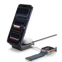 Spigen Essential Qi 2.2 25W Wireless MagSafe 2in1 charger - Black - ACH10399
