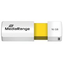 MediaRange 16GB MR972 USB Type-A 2.0 White/ Yellow