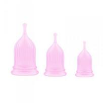 Menstruacinės taurelės Toyz4lovers Elys Coppette Safe & Dry, 3 vnt., rožinės