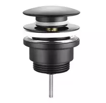 Sapho Accessories – praustuvo sifono jungtis, click-clack, juoda CV1002B