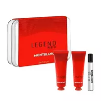 SET MONT BLANC Legened Red MINIATURA EDP spray 7,5ml +FACE CREAM 30ml + CLEANSING GEL 30ml