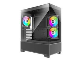 Case|XILENCE|XG172|MidiTower|Case product features Fan control panel/Transparent panel|Not included|Colour Black|XG172|XG172