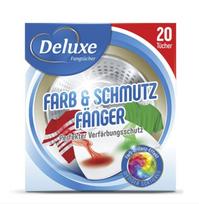 Dažus ir purvą sulaikančios servetėlės DELUXE, spalvotiems skalbiniams, 20 vnt.