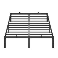 Juodas metalinis lovos rėmas, 140 x 190 cm
