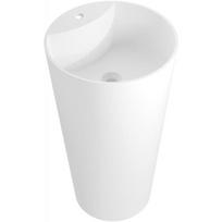 Konglomerato laisvai pastatomas praustuvas Mexen Onyx-02, 45 x 45 cm, White matt