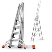Kombinuotos kopėčios 3x9 su stabilizatoriumi 129673 KRAUSE