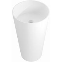 Konglomerato laisvai pastatomas praustuvas Mexen Onyx-01, 45 x 45 cm, White matt