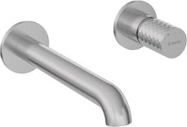 Potinkinis praustuvo maišytuvas Deante Silia Hexa BHS_F54L, Brushed steel