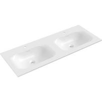 Dvigubas praustuvas Mexen Vela, 121 x 46,5 cm, White glossy