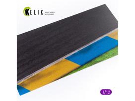 Kelik - Asphalt Road Moto Race Track Type 1 acrylic base 3x180x357mm (akrilo bazė), 1/12, 12001