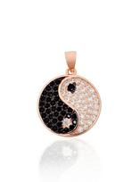 Sidabrinis pakabukas „Yin & Yang“, 925 sidabras, aukso/rodžio danga, cirkoniai