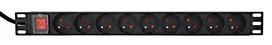 EnerGenie EG-PDU-9F2F maitinimo paskirstymo blokas (PDU), 10 vnt. C13 lizdų, 1U, 16A, C20 kištukas