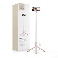 Asmenukių lazda Tech-Protect L09S with Tripod - Pink