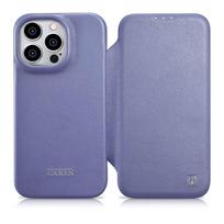 iCarer CE Premium Leather Folio Case iPhone 14 Pro Max Magnetic Flip Leather Folio Case MagSafe