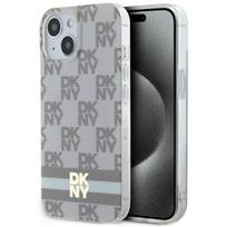 DKNY IML Checkered Mono Pattern & Printed Stripes MagSafe Case for iPhone 15 Plus / 14 Plus