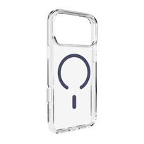 Puro Lite Mag TPU+PC Case Compatible with MagSafe for iPhone 17 Pro Max - Transparent with Blue Ring