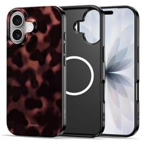 Tech-Protect Lamano MagSafe case for iPhone 16 - black and red