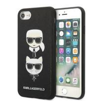 Karl Lagerfeld KLHCI8SAKICKCBK iPhone 7/8 / SE 2020 / SE 2022 black/black hardcase Saffiano