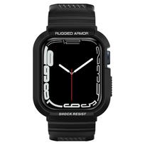 Spigen Rugged Armor Pro Case with Strap for Apple Watch 4 / 5 / 6 / 7 / 8 / SE (44/45 mm) - Black