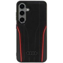 Audi Genuine Leather MagSafe S24 S921 black-red hardcase AU-TPUPCS24-R8/D3-RD