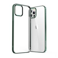 Joyroom New Beautiful Series ultra thin case with electroplated frame for iPhone 12 Pro Max green