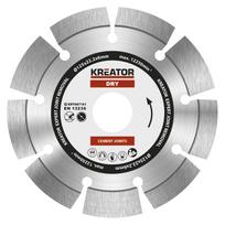 Deimantinis pjovimo diskas Ø 125mm, KREATOR, KRT087101, 9 segmentai, 22,2 mm skylė, 7,5 mm pjovimo kraštas